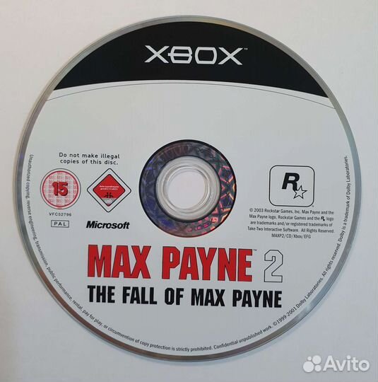 Xbox original Max Payne 2. Лицензия (без мануала)