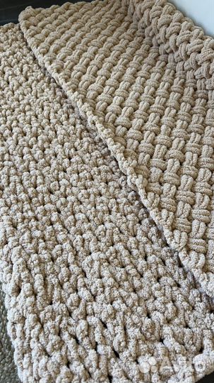 Плед детский вязаный ручная работа