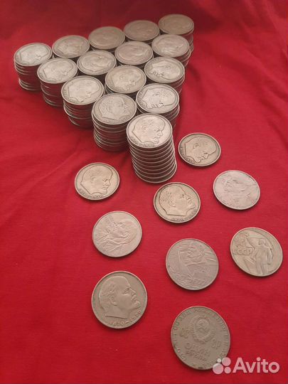 Монета голова Ленина 1870 - 1970