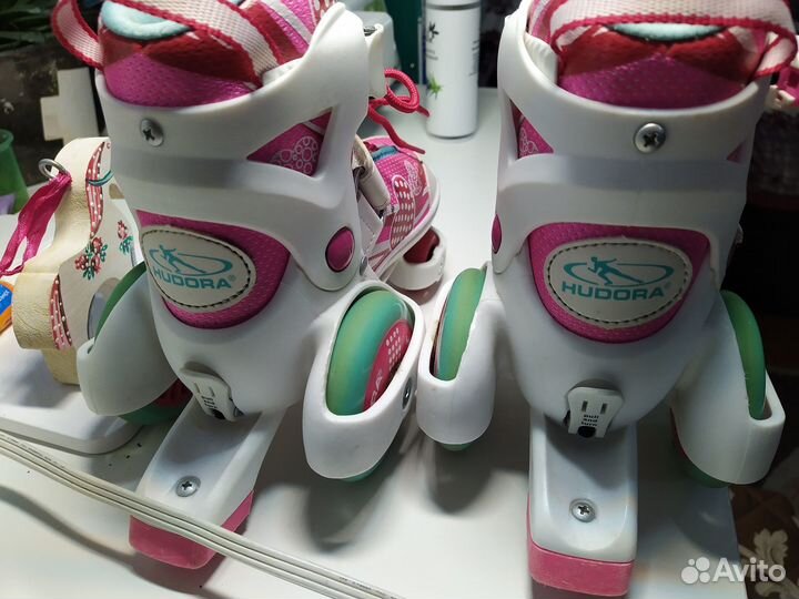 Продам раздвижные роликовые коньки hudora