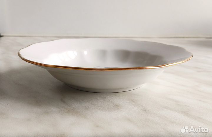 Набор 2 тарелок с кроликом фарфор СССР Рига. Новые