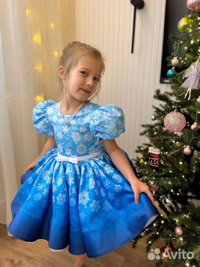 Платье снежинка