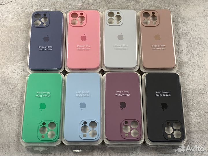 Silicone Case iPhone 13 Pro с Защитой Камер
