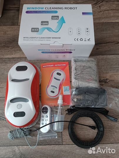 Робот мойщик окон с авто распылением новый