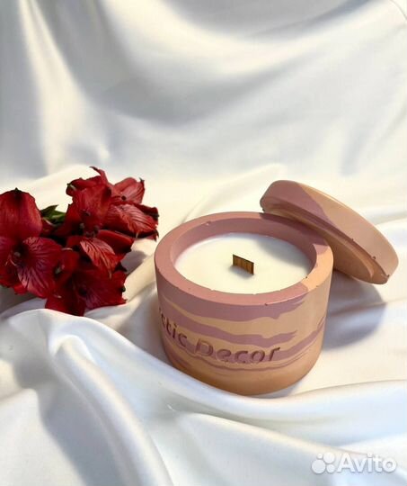 Ароматическая свеча ручной работы