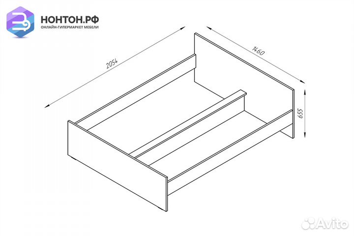 Кровать двуспальная Орион белая