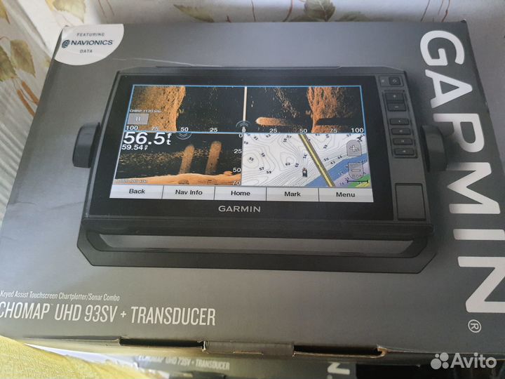 Эхолот Garmin EchoMap uhd 93sv с датчиком gt56