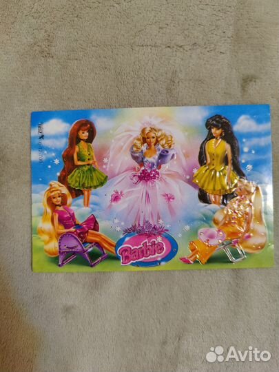 Наклейки 90х Барби Barbie