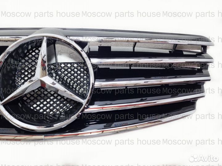 Mercedes W211 дорест решетка AMG хром