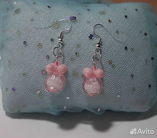 Сережки «Елочные шарики»