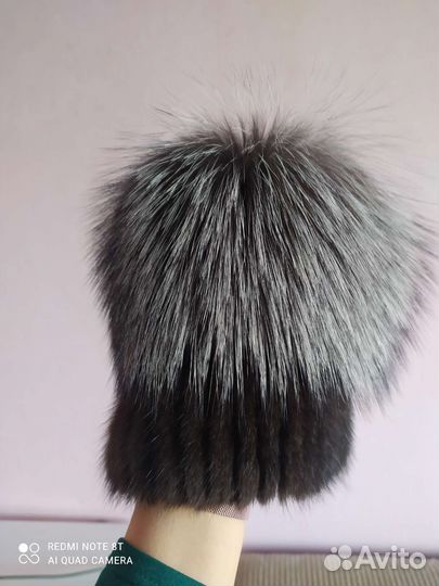 Шапка норковая женская бу