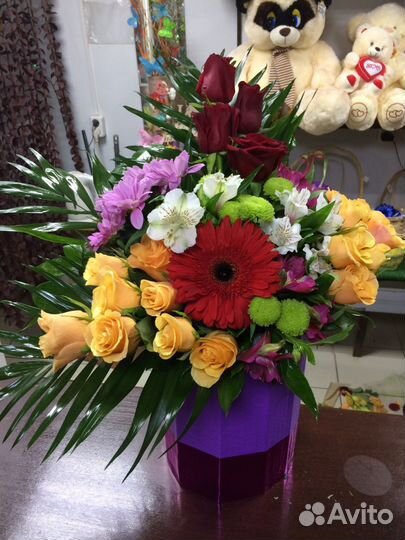 Цветы в коробке