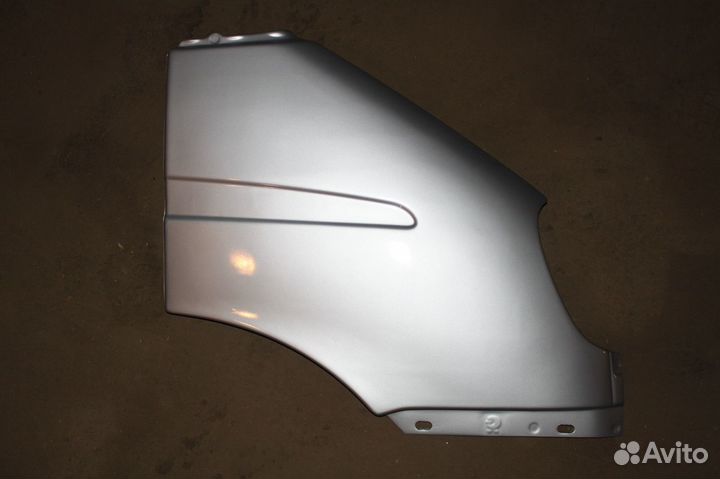 Крылья на Газель бизнес, цвет буран (серебристый)