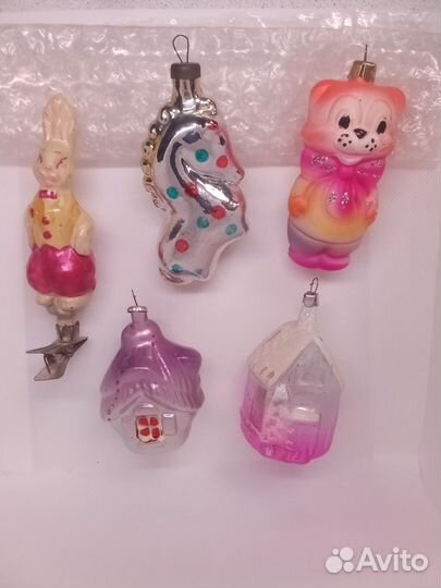 Ёлочные игрушки времен СССР