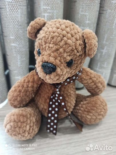 Мишка вязаный