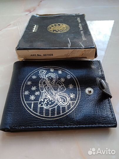 Винтажный кошелек Monarch из натуральной кожи