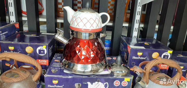 Чайник Haus Roland Двухслойное дно Свисток 2.5и3л