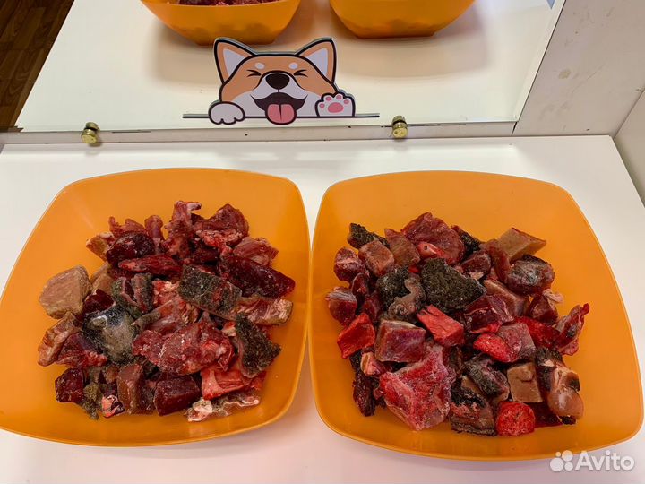 Готовый рацион для собак. Мясо для собак. Говядина