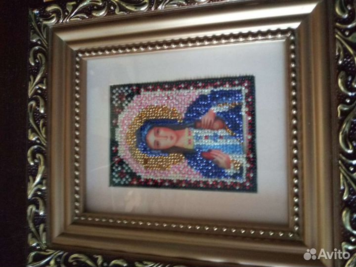 Икона вышитые бисером