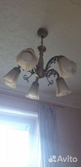 Люстра потолочная подвесная бу