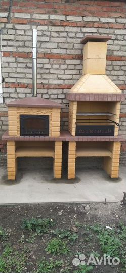 Русская печь для зоны барбекю
