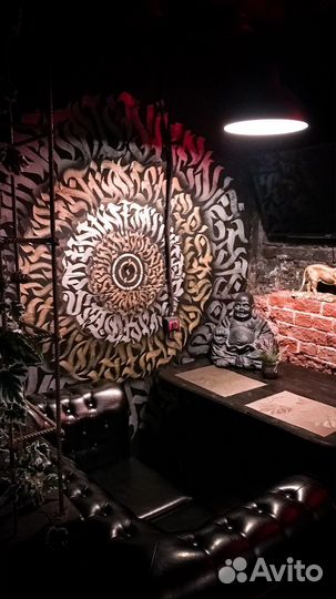 Роспись стен/холстов/авто/фасадов каллиграфия