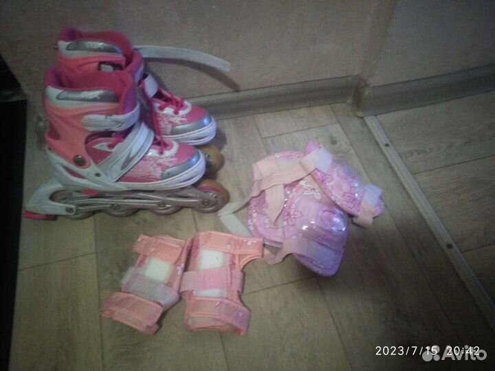 Роликовые коньки детские раздвижные