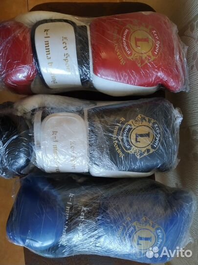 Перчатки боксерские кожаные