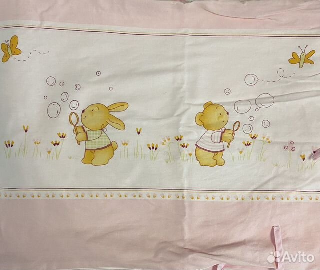 Бортики в детскую кроватку для девочки