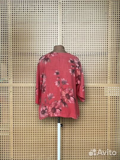 Льняная блуза женская XL