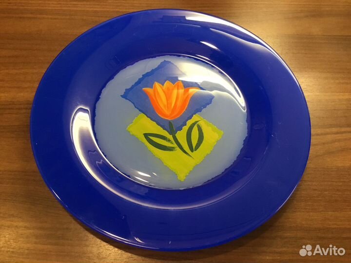 Тарелка большая стекло