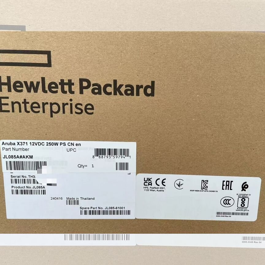 [JL085A] Блок Питания Aruba X371 12vdc 250w Ps Jl085a