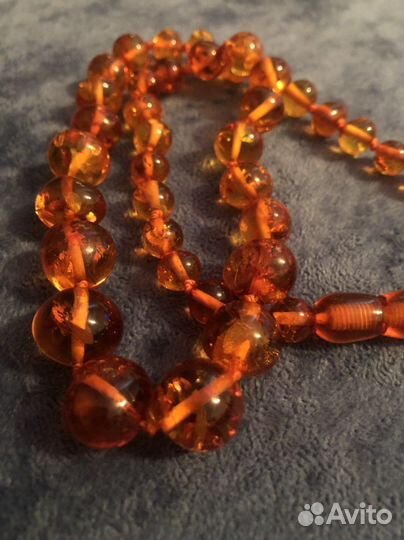 Бусы янтарные СССР