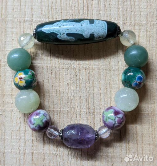 Браслет с бусиной Дзи