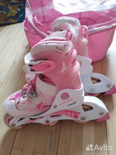 Продам роликовые коньки с защитой Action