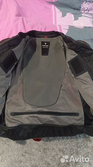 Куртка мотоциклетная кожаная мужская Rebelhorn 48