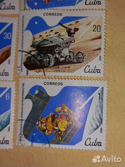 Марки СССР космос 1982