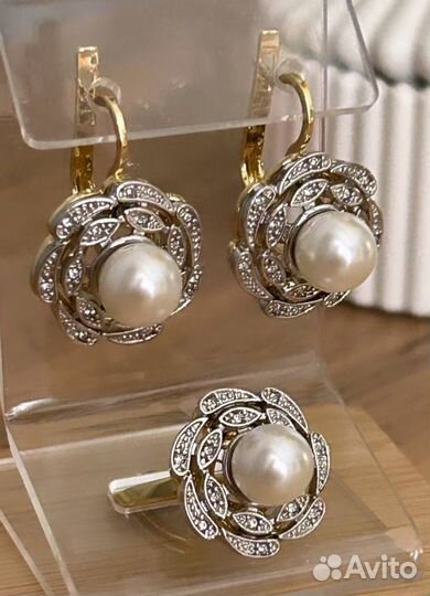 Серьги, кольцо