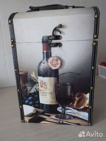 Короб для вина подарочный на 2 бутылки