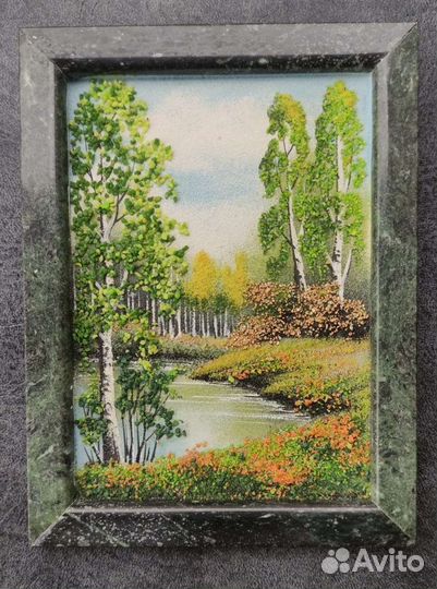 Картина панно из натуральных природных камней