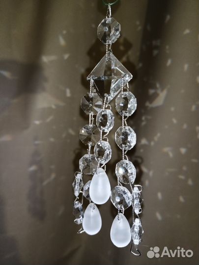 Хрустальные подвески большие Богемия
