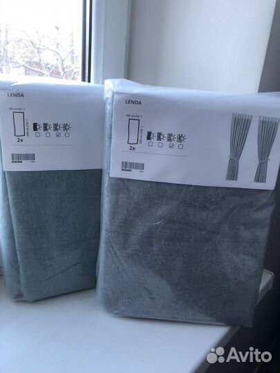 Шторы IKEA Ленда хлопок