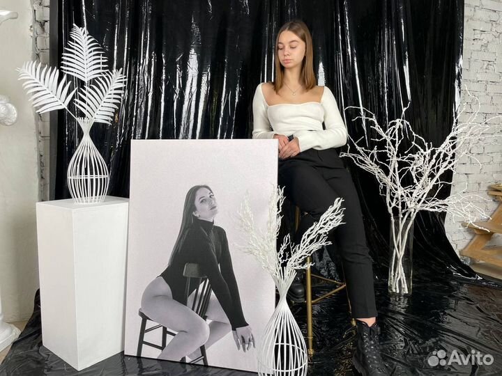 Портрет по фото, портрет на холсте, фотопечать