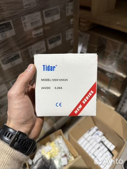 Вентилятор tidar кулер 120х120х25 24v 0.25A