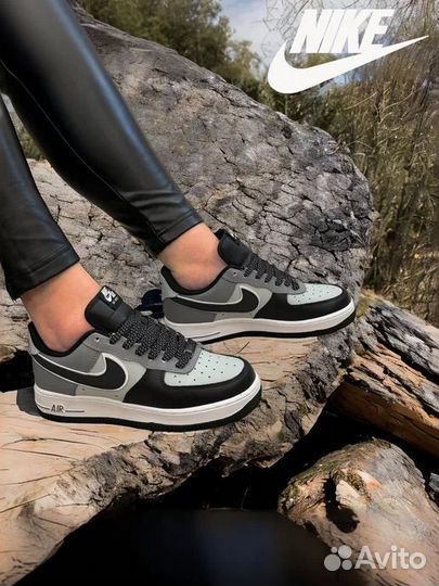 Nike Air Force 1 Black-Grey (36р)