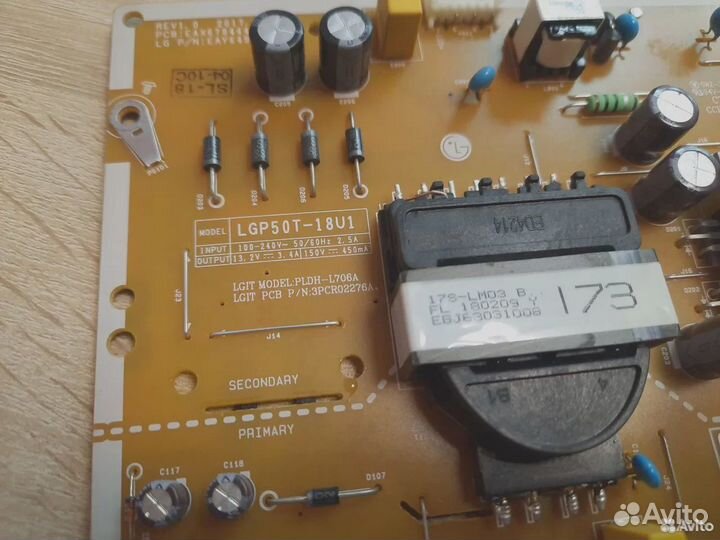 Блок питания телевизора LGP50T-18U1