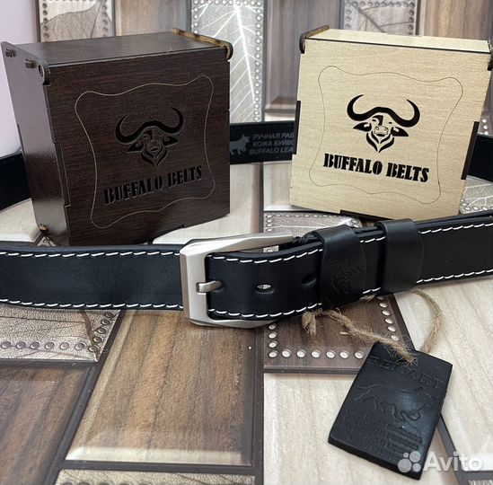 Ремень из кожи буйвола