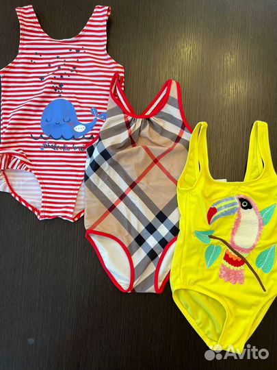 Купальник 98-104 Hm, burberry, soft galery