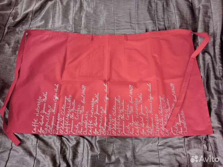 Фартук красный на пояс