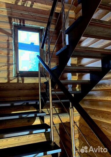 Металлические лестницы с поворотом